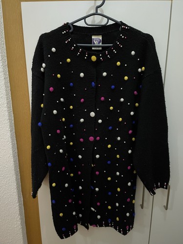 Langer cardigan schwarz - langer,