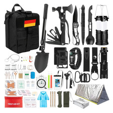250-teiliges Survival Kit Outdoor Notfall-Set - Camping, Wandern, Erste Hilfe