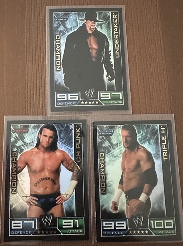 Champion topps wwe slam - 3x,