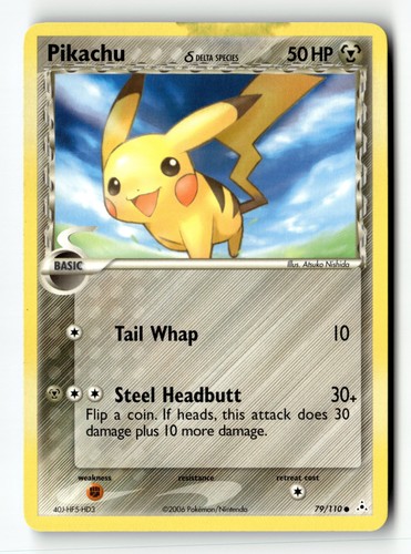 Pokemon karte pikachu delta - pikachu, (delta