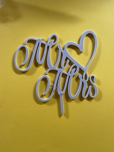 Mrs cake topper - &,