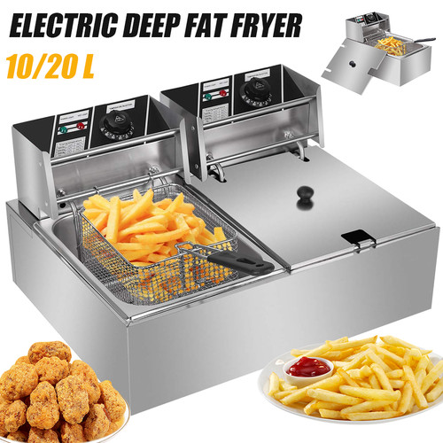 Fritteuse 10l edelstahl - fritteuse, 6l/10l