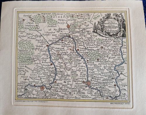 Landkarte von seutter - m.,