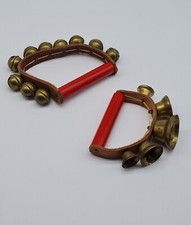 Glockenring | Schellenkranz mit  Holzgriff | 2 Stück 