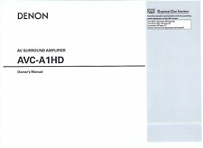 Denon  Bedienungsanleitung user manual owners manual  für AVC-A 1 HD Copy
