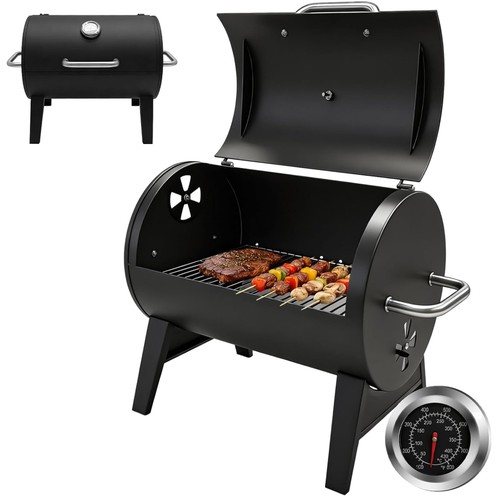 Holzkohlegrill barrel design - holzkohlegrill, barrel-design