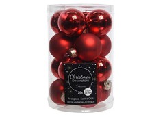 16 Weihnachtskugeln 3,5cm Glas Christbaumkugeln Weihnachtsbaumkugeln klein mini