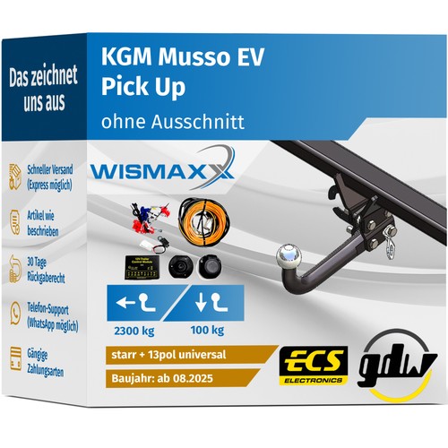 Anhängerkupplung für kgm - anhÄngerkupplung,