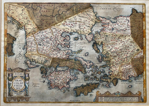 1579 antike karte - 1579,