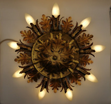 Banci Firenze Wandleuchte Blätterlampe Midcentury Metall Design Gold Florentiner