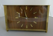 Heges Tischuhr, Holz, Messing
