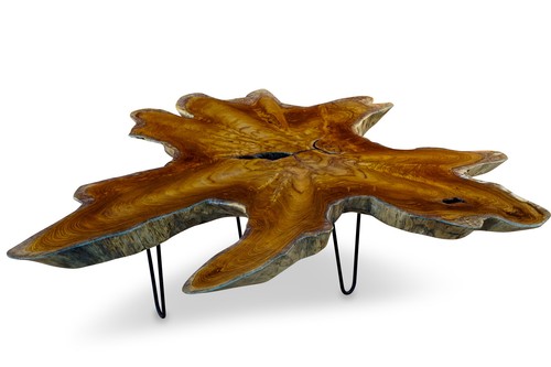 Couchtisch teak wurzelholz - couchtisch,