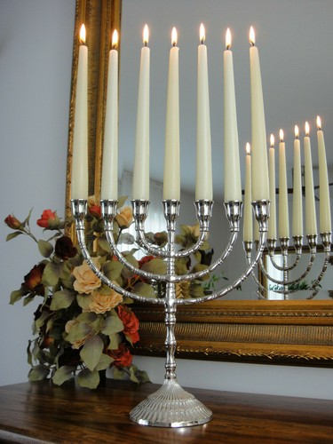 Kerzenleuchter menora silber - kerzenleuchter,