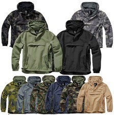 Brandit Herren Regenjacke Windbreaker Schlupf Kapuzen Übergangs Summer Neu