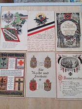 6 Feldpostkarten 1. Weltkrieg,