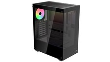 AeroCool PC Gehäuse Pivot-G-BK-v3 Mid-Tower Schwarz