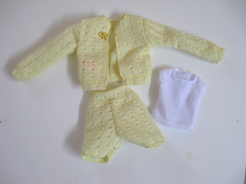 Gelbes sommerensemble shorts - sommerensemble,
