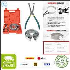 Kolbenring-Kompressor-Set | 14tlg. Kolbenringe | Präzisionszange