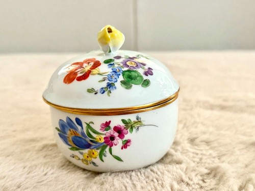 Meissen porzellan deckeldose - meissen,