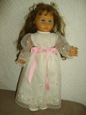 Schildkröt Puppe kleine Prinzessin mit Langen Schillerlocken - ca 45 cm