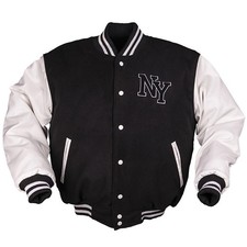 NY Baseballjacke mit Patch
