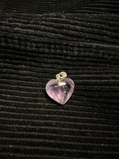 Herzanhänger Kette Aus Reinem Amethyst