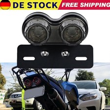 LED Motorrad Rücklicht Blinker Bremslicht + E-geprüft Nummernschild Heckleuchte