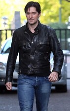 Belstaff Iconic Gangster Leather Jacket In Black Color Size XL Malenotti Era