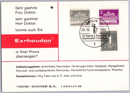 Sonderstempel sst berlin 1968 - sonderstempel,
