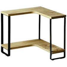 Kücheneckregal Eckregal 30x30x28 cm Küchenregal schwarz Braun Loft Dekoration