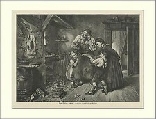 Kleiner Schütze Armbrust Zielscheibe Pfeil Wilhelm Schütze Holzstich L 747