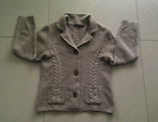 RENA MARX Strickjacke Cardigan  70 % Merinowolle  30% Kaschmir Gr.38 Zopfmuster