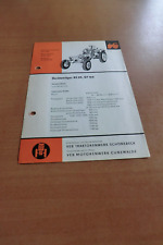 DDR Geräteträger RS09 GT124 Prospekt-Blatt 1963 VEB Traktorenwerk Schönebeck