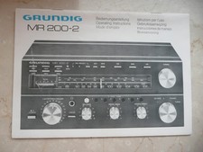 Grundig MR 200-2 Original Bedienungsanleitung - RAR -
