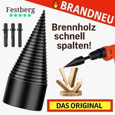 Festberg™ Bohrer Original Holzspalter Brennholzspalter Kegelbohrer Kegelspalter