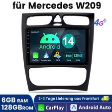 Für Mercedes-Benz C-Class/CLK W203 W209 Android 14.0 Carplay Autoradio GPS 128GB