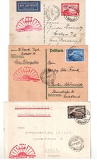 Deutsches Reich: Polarfahrt einwandfrei auf drei Zeppelin-Belegen