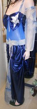 Bauchtanzkleid UNIKAT  Gr.36  blau