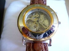 Herrenuhr KÖNIGSWERK Skelettuhr, Mechanisch / Echt Leder Automatikuhr