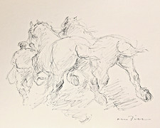 Otto Dill.  Rennpferde mit