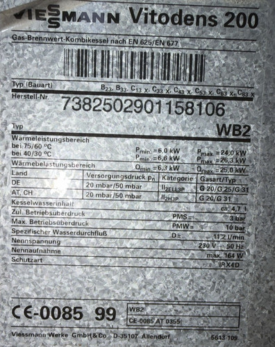 Viessmann 7382502 vitodens 200 - 7382502,