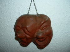 Antikes Wandbild WANDMASKE Ton Terracotta Weinen/Lachen Theater ComedianKomiker 