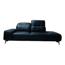 Musterring Sofa MR 2490 2-Sitzig Leder Z7399 Nachtschwarz Schwarz LK50 MR 