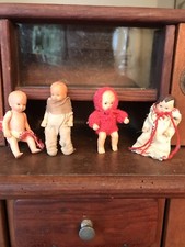 4 Süße Vintage Puppen Babys