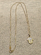 Collier 333 Gelbgold Hand der