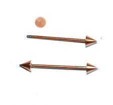 Wechselstab mit Spitzen Metall gold Bacatus L 20mm 1x