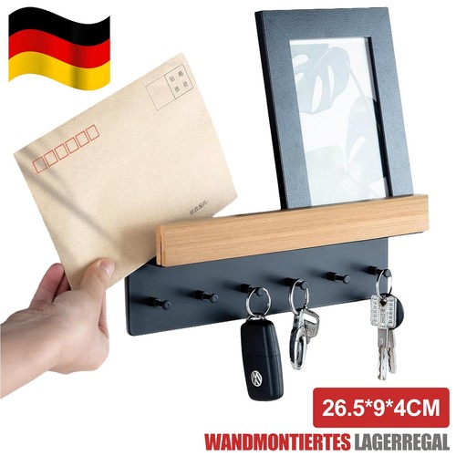 Schlüsselbrett mit ablage und - mit,