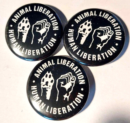 Animal liberation button - 1x,