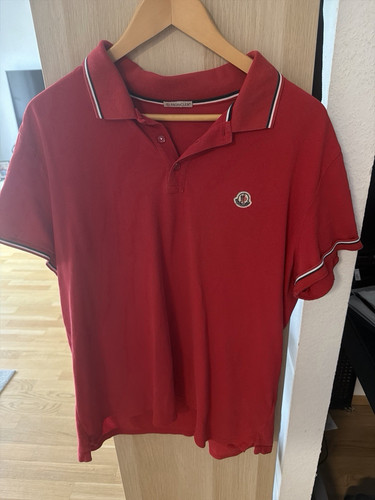 Moncler herren polo rot - moncler,