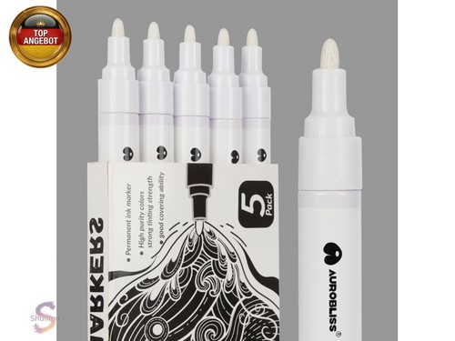 Lackmarker weiß stück - weiß, 5